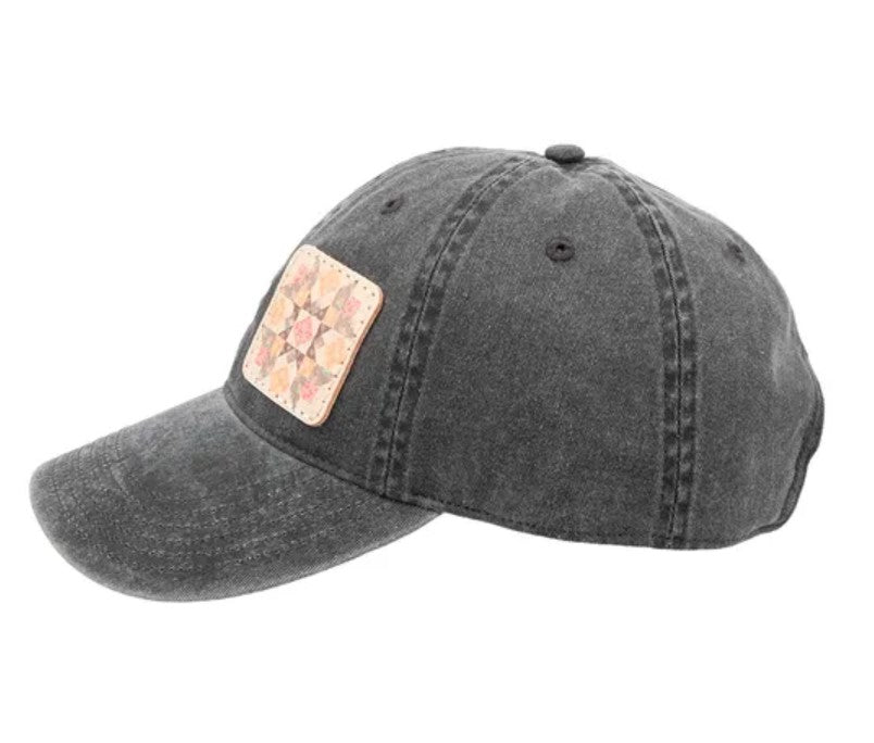 Lori Holt's Farmer's Daughter Leather Patch Baseball Hat Lori Holt of Bee in My Bonnet - Ships in January
