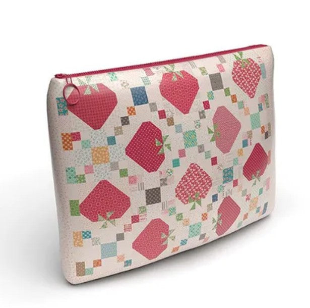 Farmer’s Daughter Vinyl Zipper Project Bag by Lori Holt of Bee in My Bonnet 9x12