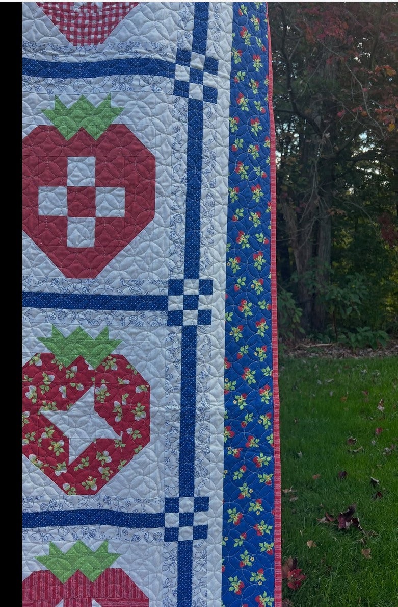 Strawberry Sampler Quilt Kit – Fruit Salad by Corey Yoder – 73" x 88" – Preorder, Ships in April – Moda Boxed Kit