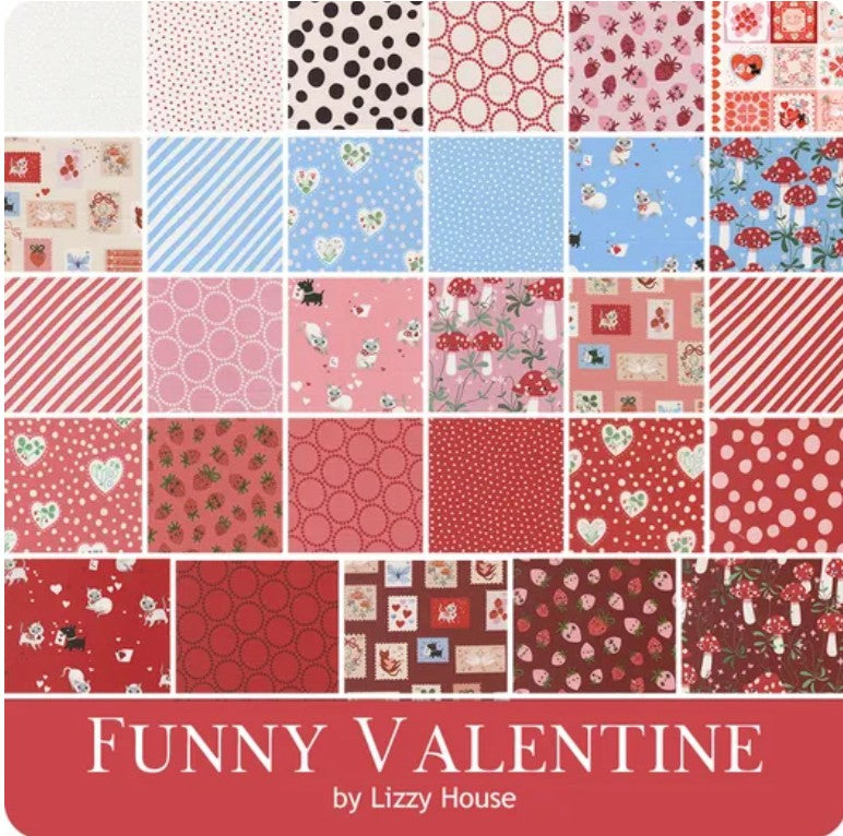 Funny Valentine Fat Quarter Bundle by Lizzy House- Ships November