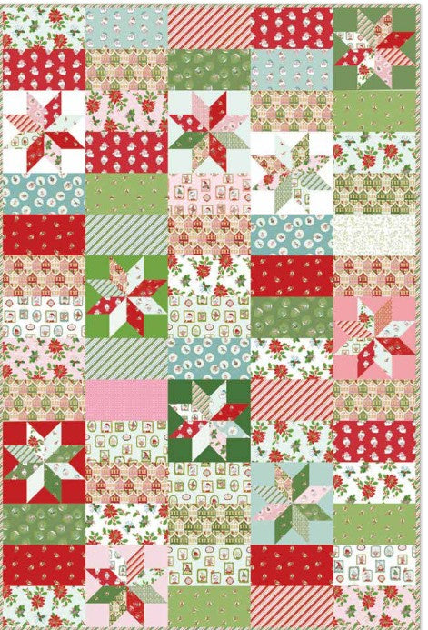 Claus & Co Gathered Quilt Kit 54x62 by Melissa Mortenson for Riley Blake Designs – Includes Backing –  Ships May 2026