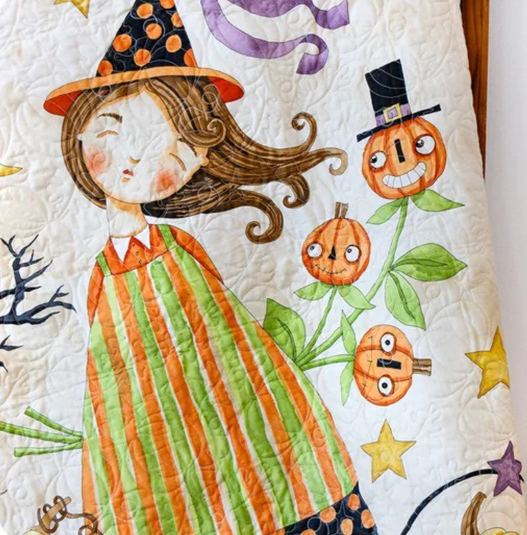 Ghoul Friends Panel Quilt Kit Featuring Ghoul Friends by Teresa Kogut