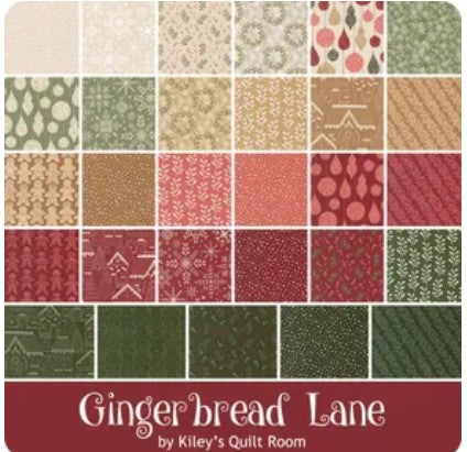 Wrapped Quilt Kit 51x51 Featuring Gingerbread Lane by Kiley’s Quilt Room for Moda Fabrics Preorder – Ships May 2026