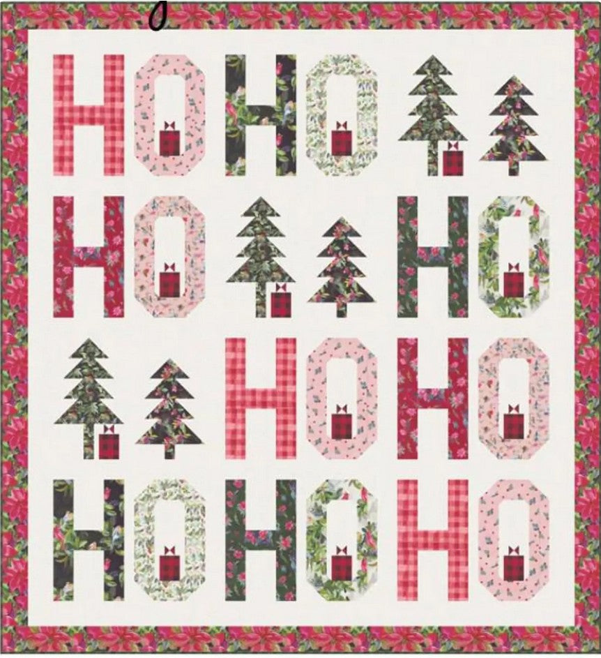 Love & Cheer Jollity Boxed Quilt Kit –  by Moda Fabrics Designed by Wendy Sheppard | Fabric by Amarilys Henderson Finished Size: 59" x 64"