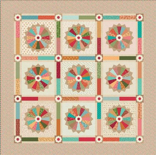 Coming Soon- Homemade Pie Quilt Kit – Lori Holt of Bee in My Bonnet – Baked With Love Collection – Riley Blake Designs