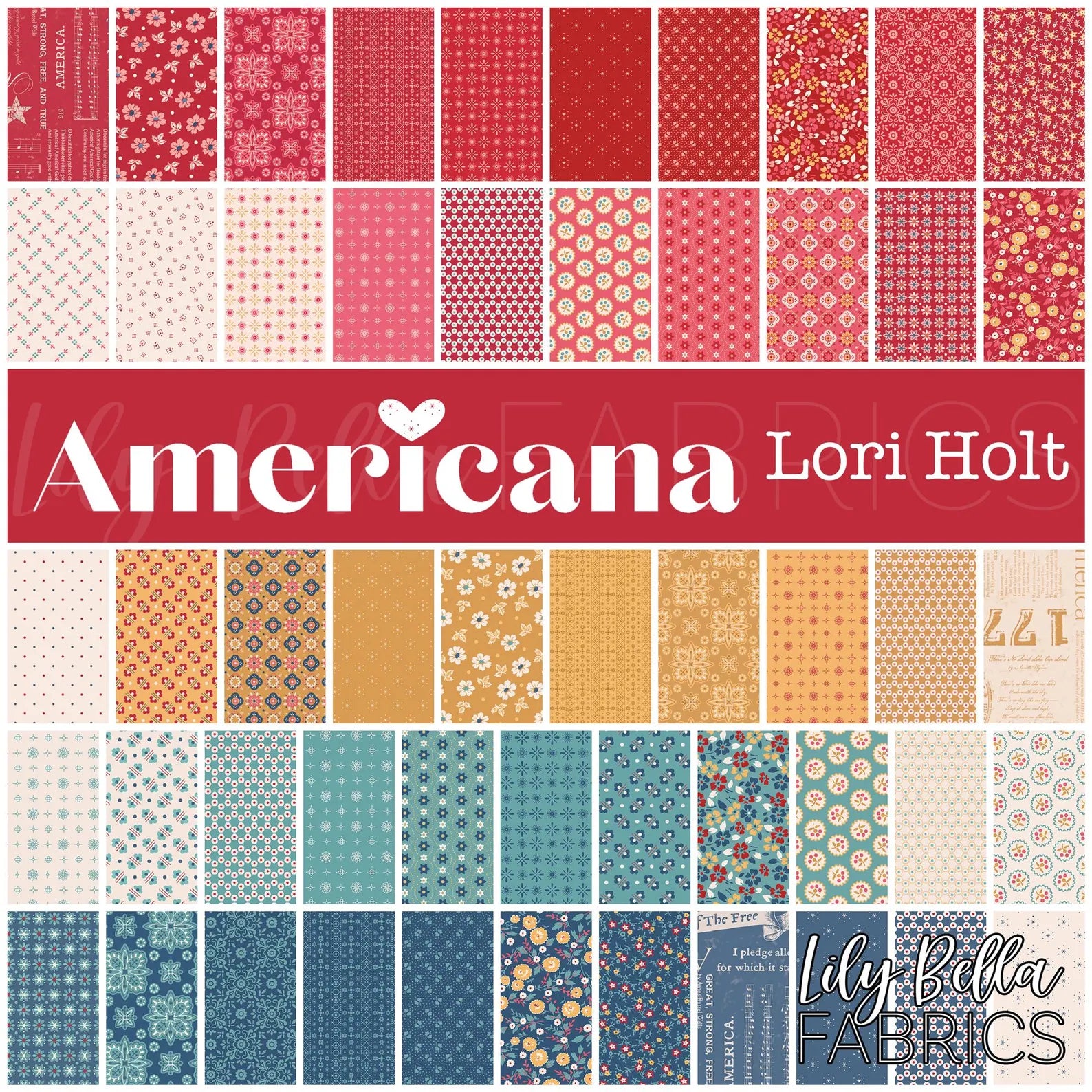 Americana Fat Quarter Bundle by Lori Holt