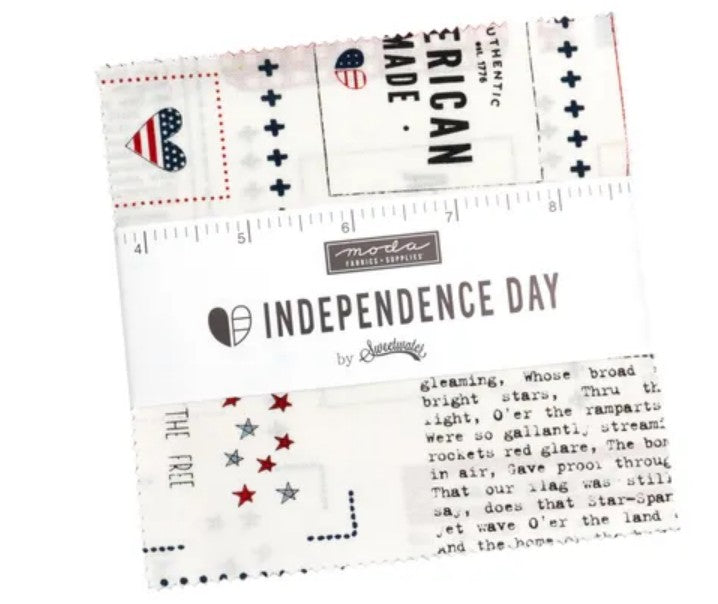 Independence Day Charm Pack 5x5 by Sweetwater Moda Fabrics - March Shipping