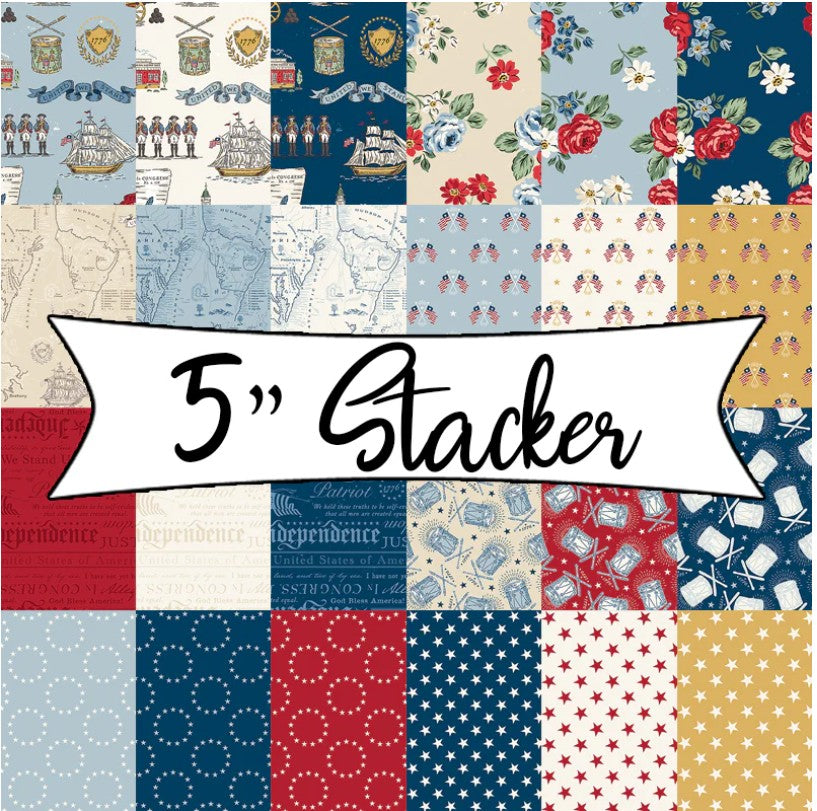 Independence Charm Pack/Stacker 5x5-  By Riley Blake Designers -Ships in March