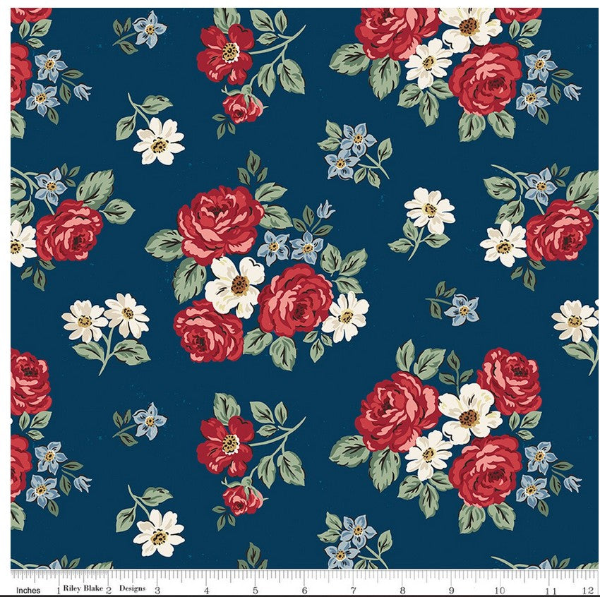 The Old Glory Quilt Kit - Pattern by Wendy Sheppard -Independence by The Riley Blake Designers Quilt Size: 60” x 72”Ships in March