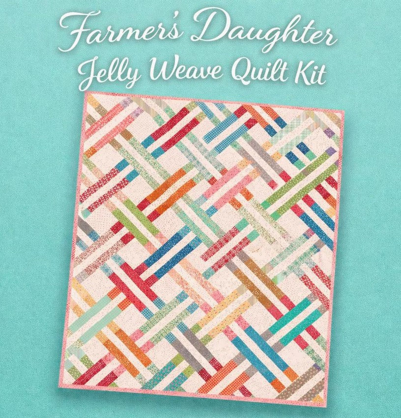 Jelly Weave Quilt Kit (57" x 73") – Lori Holt's Farmers Daughter -Cluck Cluck Sew Pattern
