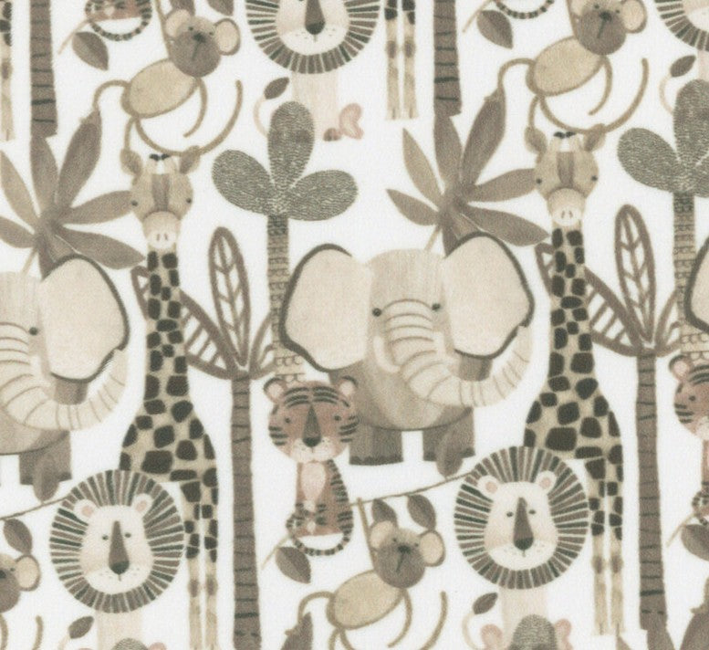 Jungle Romp Minky Panel Quilt Kit – Includes Backing & Binding – 60" x 48" – Betsey Cavallo for Henry Glass Fabrics