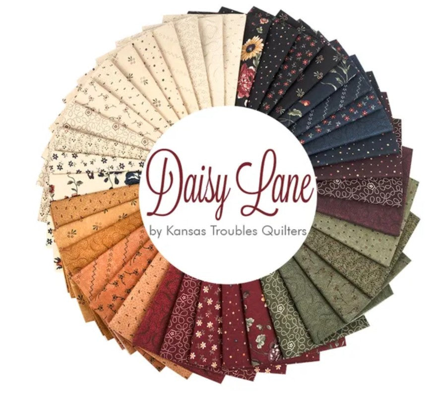 Daisy Lane Fat Quarter Bundle by Kansas Troubles Quilters for Moda Fabrics
