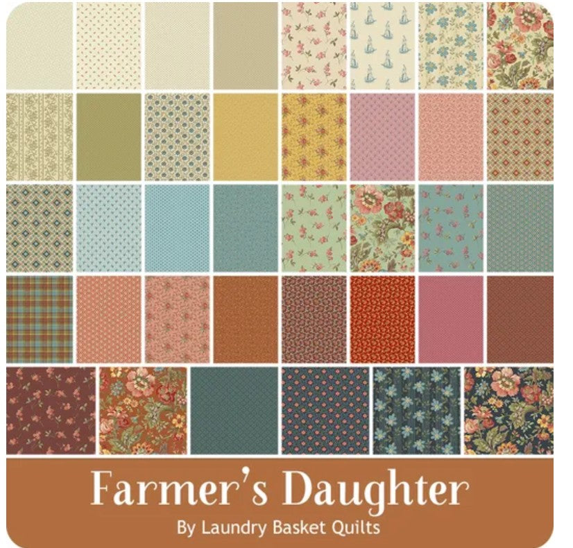Preorder- Farmer’s Daughter Fat Quarter Bundle – Reservation By Laundry Basket Quilts for Andover Fabrics-Expected shipping is November