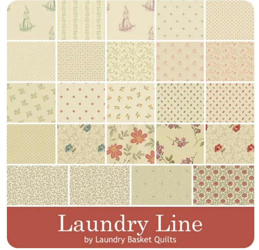 PREORDER – Laundry Line Fat Quarter Bundle by Edyta Sitar for Andover Fabrics – 24 Cuts (Ships End of January 2026)