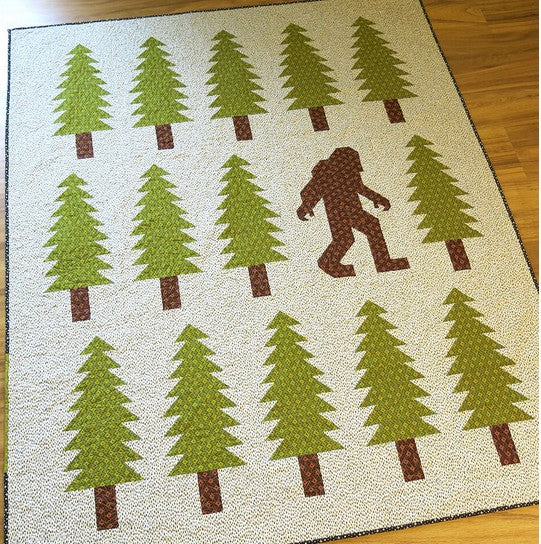 Legendary Quilt Kit – Elizabeth Hartman Pattern – Robin Pickens Thatched Fabric for Moda – 60 x 72 Woodland Quilt
