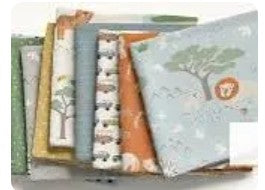 Leo & Savannah Fat Quarter Bundle -21 Precut Fabrics -Deena Rutter  Riley Blake - Safari Collection ships in April