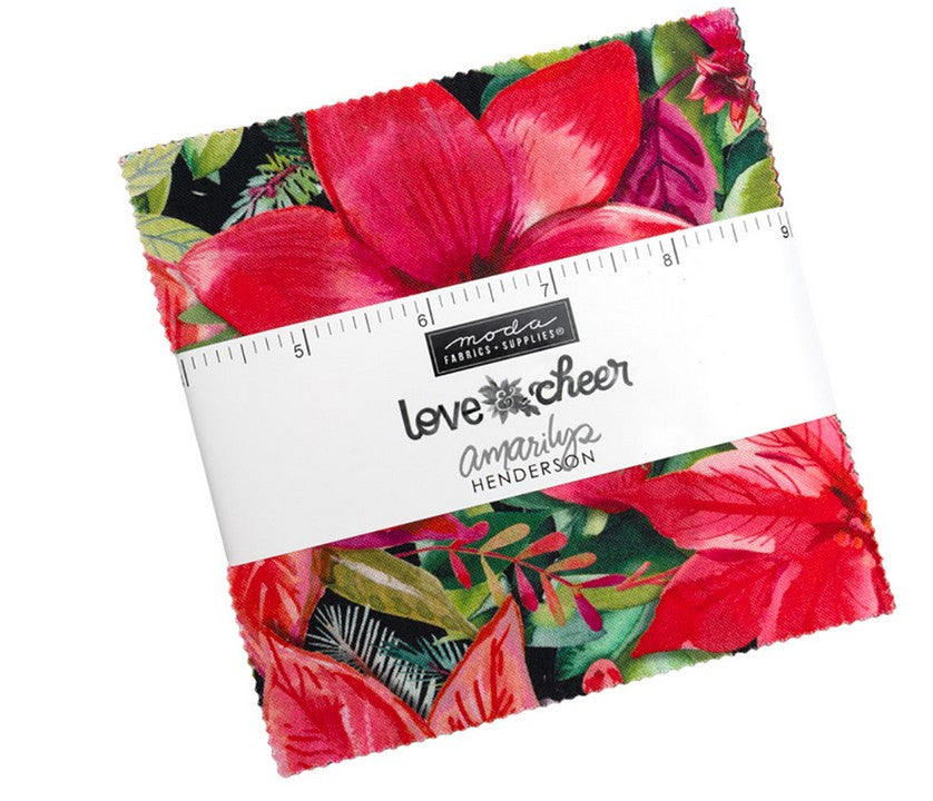 Love & Cheer -Charm Pack 5x5– by Amarilys Henderson for Moda Fabrics