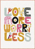 Love More Worry Less Moda Boxed Quilt Kit  Featuring Balisong by Zen Chic 51” x 71” Ships November