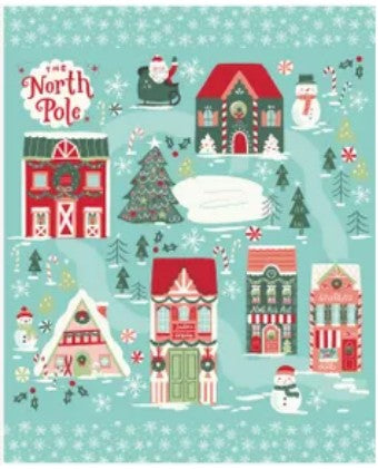 North Pole Panel Quilt Kit by My Mind’s Eye for Riley Blake – Flannel – Ships June 2026