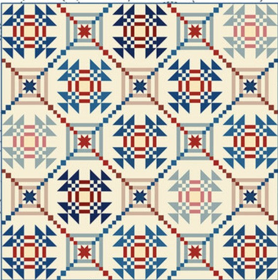 Patriot Dreams by Wendy Sheppard Quilt Kit 75” x 75” featuring Independence by The Riley Blake Designers -Ships in March