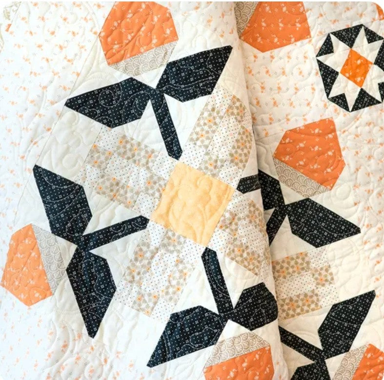 Pecan Blossoms Quilt Kit –Featuring Agatha Road by Fig Tree