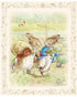 Peter Rabbit and Benjamin Bunny Panel by Beatrix Potter- Ships in January