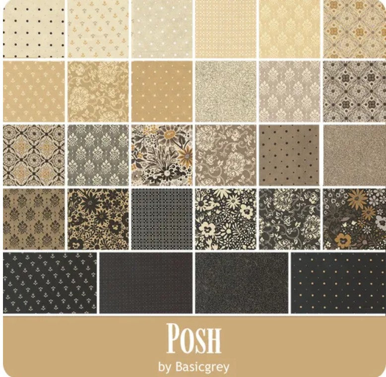 Posh Fat Quarter Bundle –By BasicGrey for Moda Fabrics – Ships November 2025