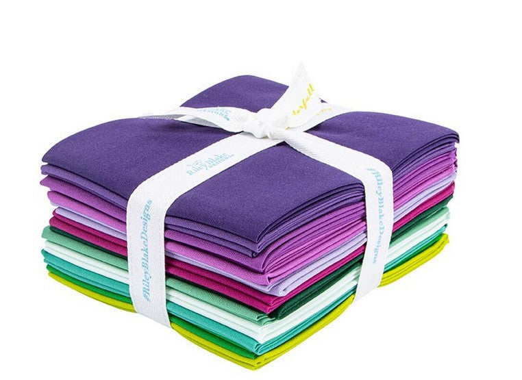 Daisy Chain Purple Vibrations Quilt Kit – Riley Blake Confetti Cotton – 69 x 69- Ships December