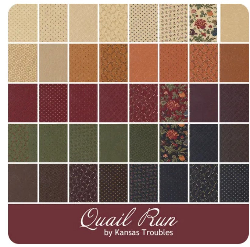 Quail Run Fat Quarter Bundle - 40 Fat Quarters -Kansas Troubles Moda Fabrics March Preorder