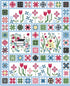 Sewing Bee Quilt Kit – Featuring Perennial by Jill Finley for Riley Blake Designs Finished Quilt Size: 64" x 78"