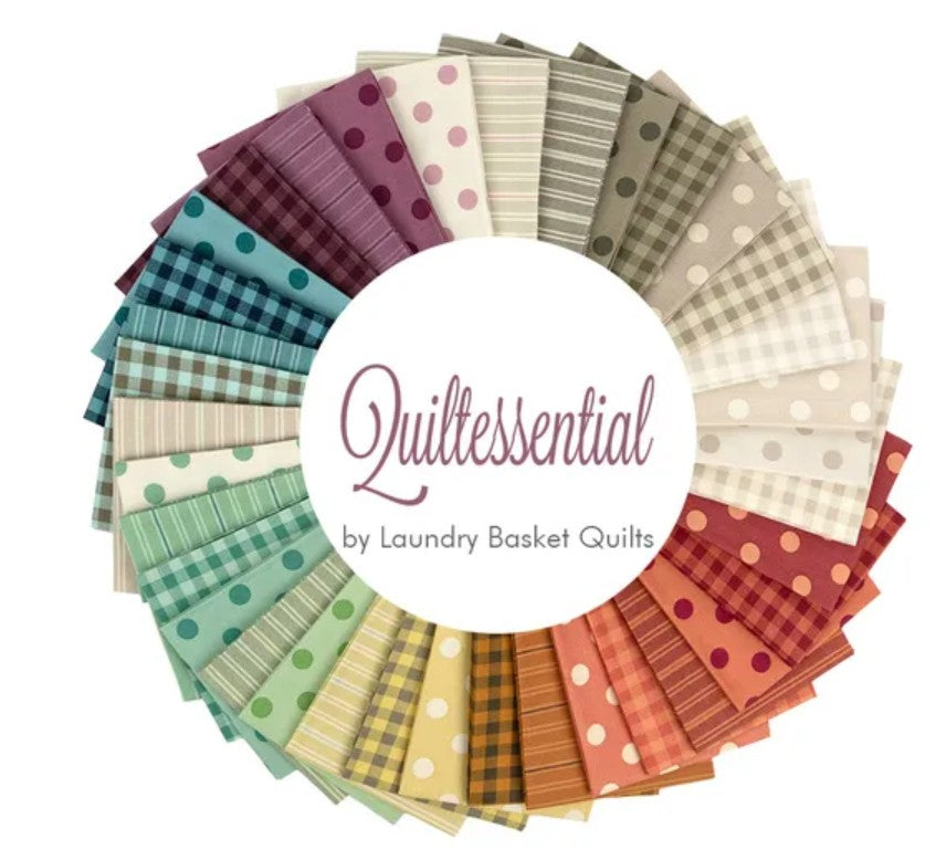 Quiltessential Fat Quarter Bundle –By Laundry Basket Quilts for Andover Fabrics - Expected shipping is November