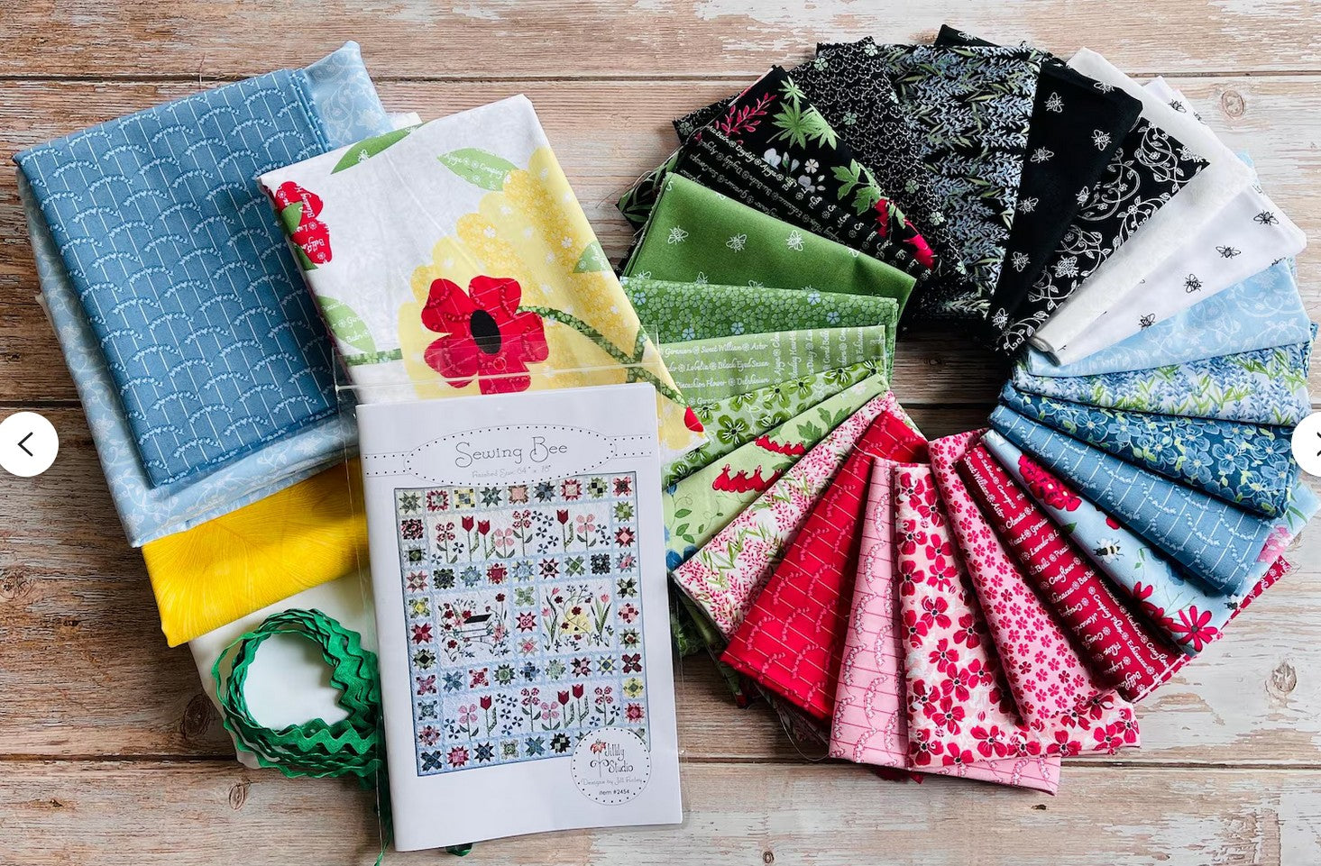 Sewing Bee Quilt Kit – Featuring Perennial by Jill Finley for Riley Blake Designs Finished Quilt Size: 64" x 78"