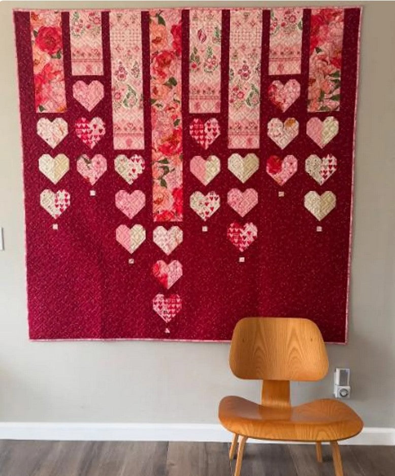 Raining Love on You Quilt Kit | 65” x 65” | Darling Peony by Robin Pickens for Moda Fabrics November/December Shipping