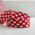 2.5” Bias Quilt Binding – Red Gingham Ready-Made Cotton Binding, Sold by the Yard