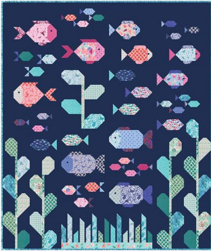 Reef Boxed Quilt Kit –Designed by Kate Spain | Featuring the Reef Collection-Ships in November