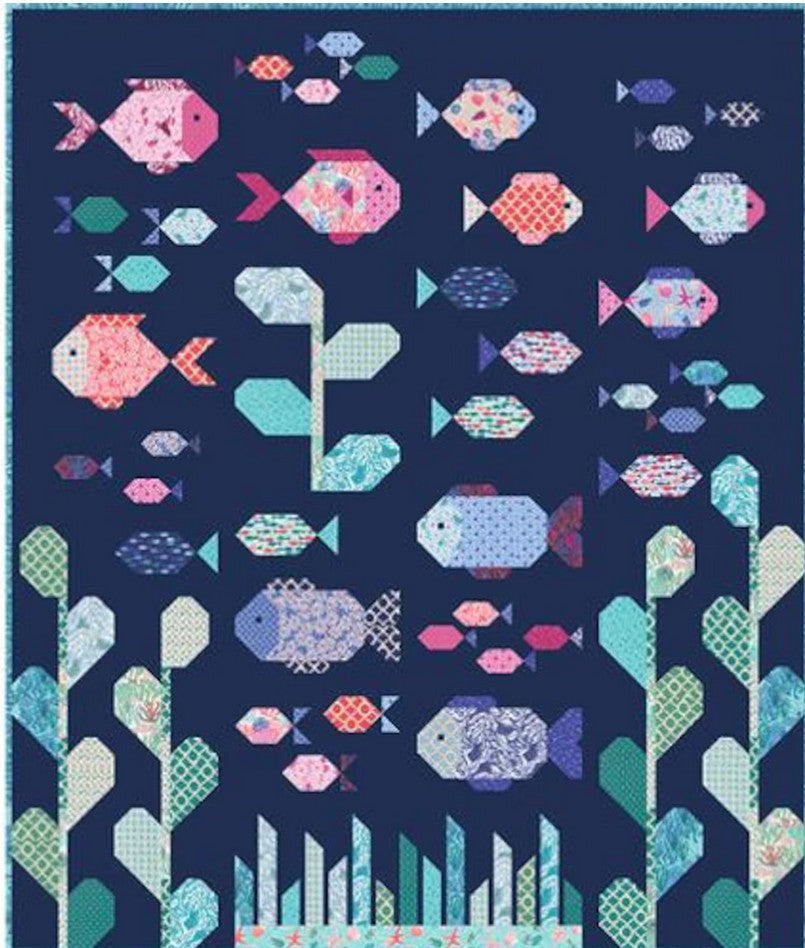 Reef Boxed Quilt Kit –Designed by Kate Spain | Featuring the Reef Collection-Ships in November