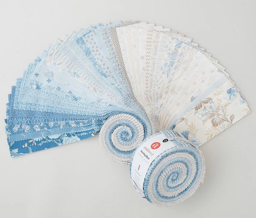 Sewing Bird Jelly Roll Laundry Basket Quilts by Edyta Sitar 40 2.5 inch strips Andover Fabrics