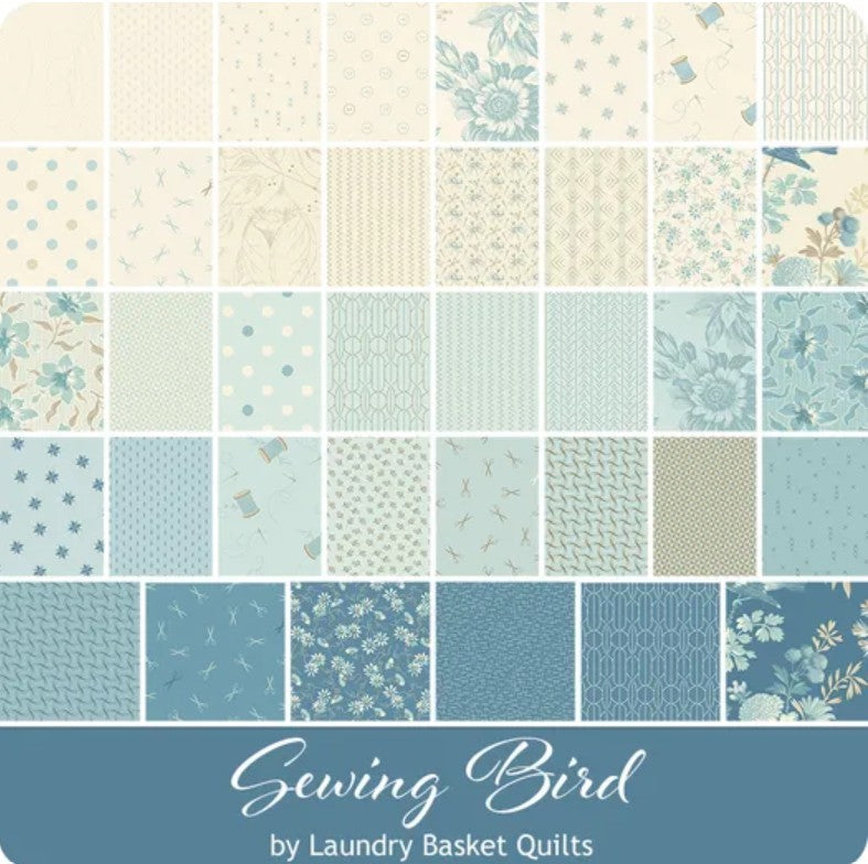Sewing Bird Fat Quarter Bundle Laundry Basket Quilts by Edyta Sitar