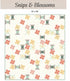 Snips & Blossoms Quilt Kit -Featuring Sunsetridge by Minki Kim for Riley Blake Designs Finished size: approx. 72" x 78"