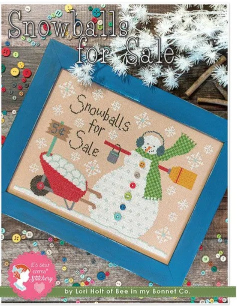Snowballs for Sale Cross Stitch Pattern by Lori Holt, published by It's Sew Emma ISE 449