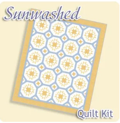 Sunwashed Quilt Kit Featuring Summer Solstice Wovens by Pieces to Treasure -74 x 88