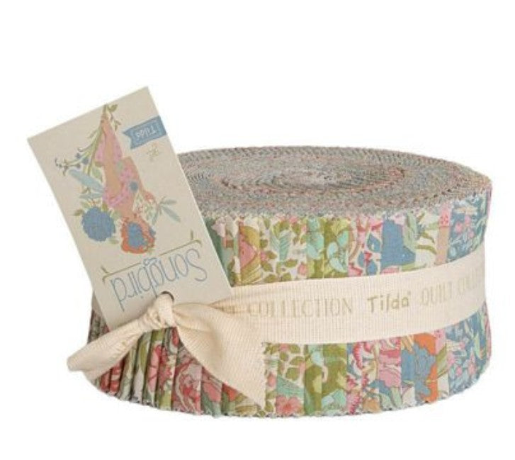 Tilda Songbird Fabric Roll | 40 Strips | 2.5” x WOF |