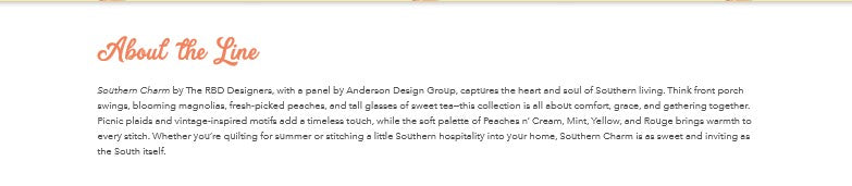 Preorder Southern Charm Fat Quarter Bundle by The RBD Designers for Riley Blake Designs – 18 Fat Quarters – Ships in April 2026