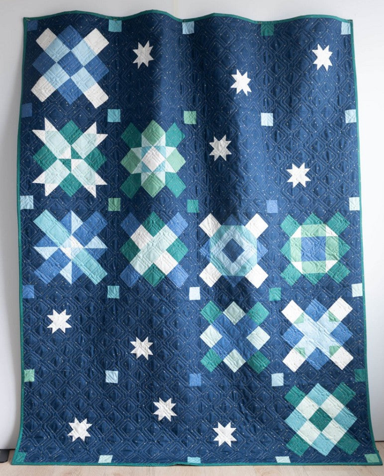 Sparkle More Quilt Kit by Melissa Mortenson for Riley Blake Designs 58" x 72" | Includes Pattern, and Fabric for Quilt Top + Binding