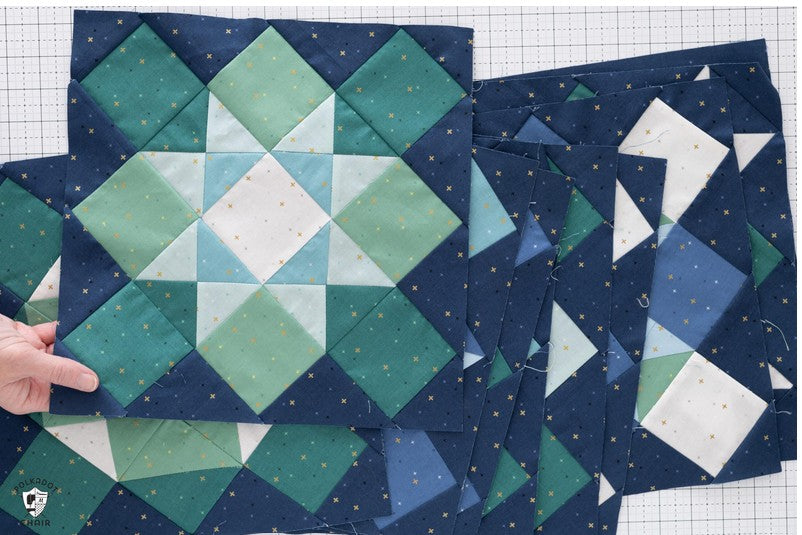 Sparkle More Quilt Kit by Melissa Mortenson for Riley Blake Designs 58" x 72" | Includes Pattern, and Fabric for Quilt Top + Binding