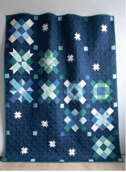 Sparkle More Quilt Kit by Melissa Mortenson for Riley Blake Designs 58" x 72" | Includes Pattern, and Fabric for Quilt Top + Binding