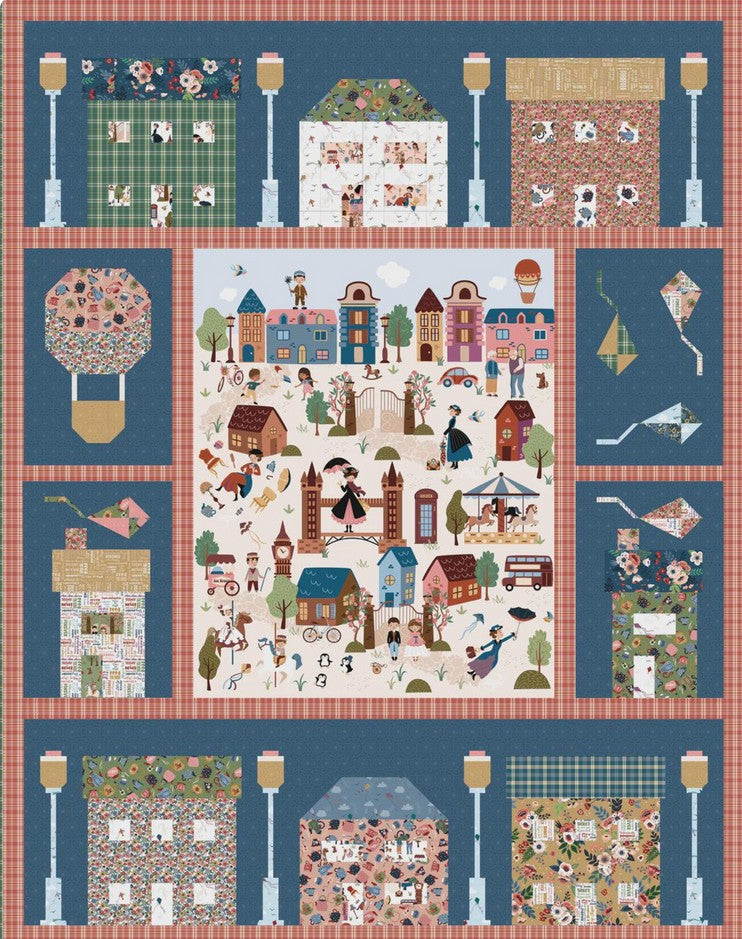 A Spoonful of Sugar – Cherry Tree Lane Panel Quilt Kit | by Jennifer Long | Sew Along Starts May 6th!.  Ships in February
