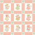 Sunbonnet Little Lovey Quilt Kit – (Coral Version)  By Heather Briggs- My Sew Quilty Life  Size: 46" x 46" ships in Sept