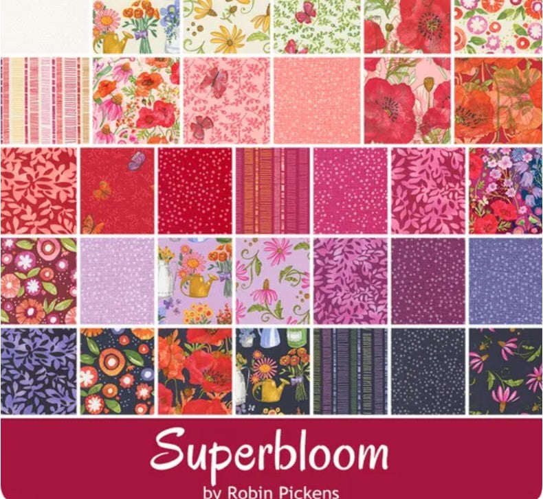 Superbloom Fat Quarter Bundle By Robin Pickens for Moda Fabrics -Includes 33 Fat Quarters
