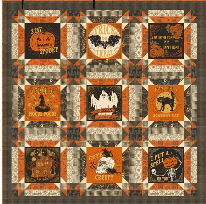Home Sweet Haunt from Moda- Stacey lest Hue Spooks & Spells Quilt Kit- Moda